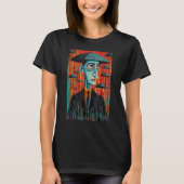 Man and Umbrella Surrealistic Horror Abstract Hall Tシャツ (正面)