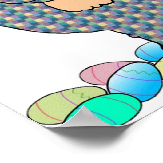 Man As Easter Bunny Poster ポスター (角)