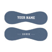 Man Birthday gift idea custom name text navy blue 野球ボール (パネル)
