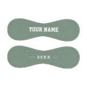 Man Birthday gift idea custom name text sage green 野球ボール (パネル)