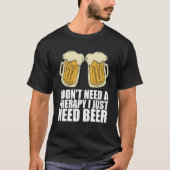 Man cave Craft beer Drunken Tシャツ (正面)