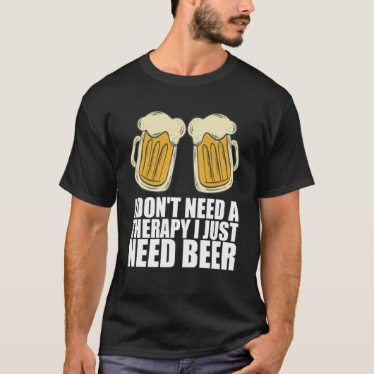 Man cave Craft beer Drunken Tシャツ (正面)