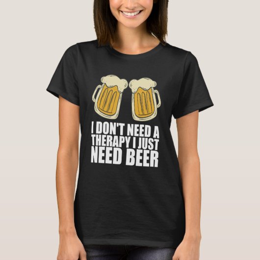 Man cave Craft beer Drunken Tシャツ (正面)