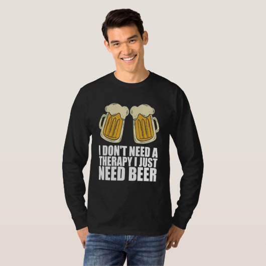 Man cave Craft beer Drunken Tシャツ (正面フル)