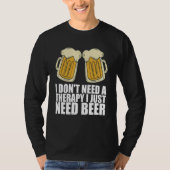 Man cave Craft beer Drunken Tシャツ (正面)