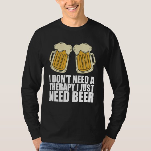 Man cave Craft beer Drunken Tシャツ (正面)