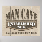 Man Cave Poster - 「Add Date」を開設 ポスター (正面)