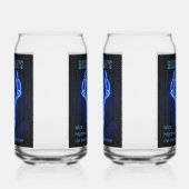 Man Cave Sign Neon Deer Antlers Cool ガラス缶 (左)