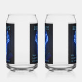 Man Cave Sign Neon Deer Antlers Cool ガラス缶 (右)