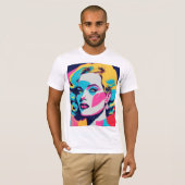 Man Clothes、ポップ・アートのart T-shirt Tシャツ (正面フル)
