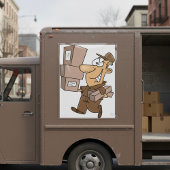 Man Delivering Parcels ポスター