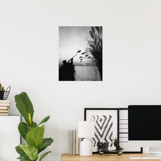 Man Duck Hunting ポスター (ホームオフィス)