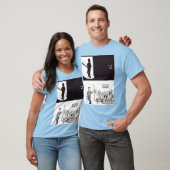 Man Enters Dark Room Holding a Baseball Bat Scared Tシャツ (ユニセックス)