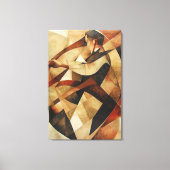 Man Enveloped in Abstraction Canvas キャンバスプリント (正面)