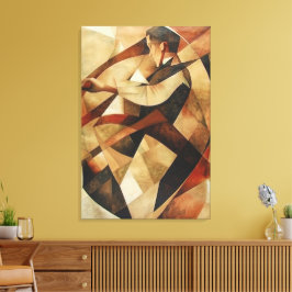 Man Enveloped in Abstraction Canvas キャンバスプリント