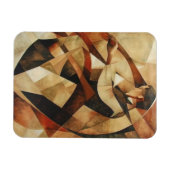 Man Enveloped in Abstraction Canvas マグネット (横)