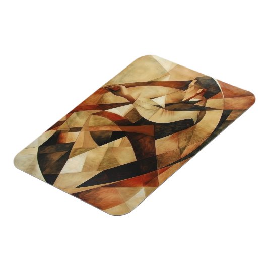Man Enveloped in Abstraction Canvas マグネット (左側)