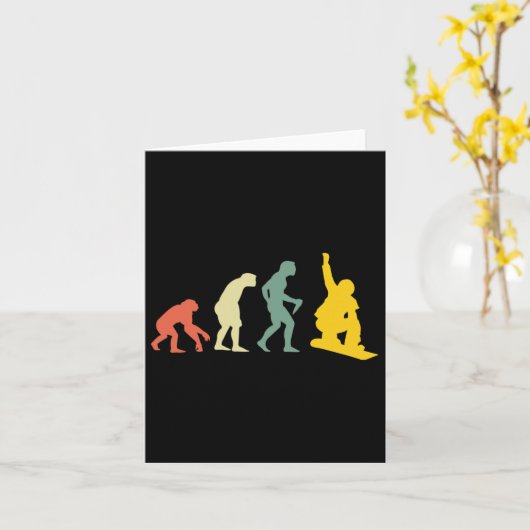 Man Evolutionスノーボーダー カード (黄色い花)