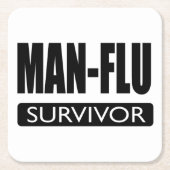 MAN-FLUの生存者 スクエアペーパーコースター (正面)