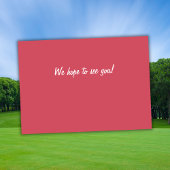 Man Golf Player Swinging Fifties 50th Birthday 招待状