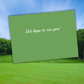 Man Golf Player Swinging Into My 50th Birthday 招待状