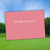 Man Golf Putting Fifty 50th Birthday 招待状