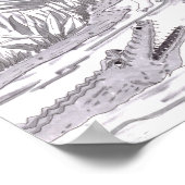 Man Holding a Woman While Swinging on a Vine Past  ポスター (角)