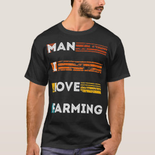 man i love農業おもしろいヴィンテージ tシャツ