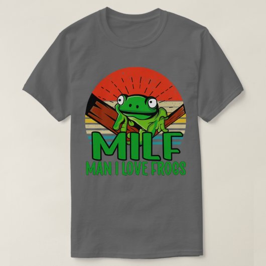 Man I love Frogs 2 Tシャツ (デザイン正面)