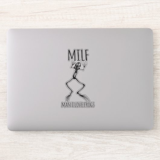 Man I love frogs Sticker シール (コンピューター)