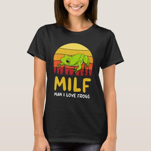 Man I Love Frogs Toad Tree Frog Tシャツ (正面)