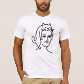 Man in Cat Hat  Tシャツ (正面)