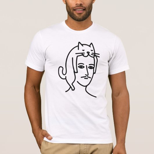 Man in Cat Hat  Tシャツ (正面)