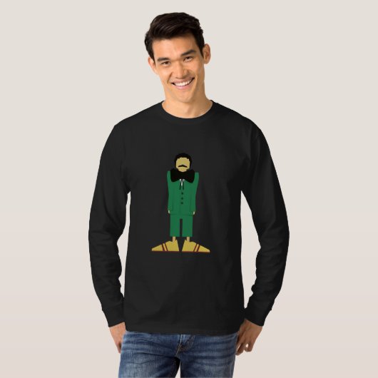  Man in Green Suit Art Retro Abstract Tシャツ (正面フル)