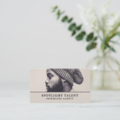 Man in Hat, Modeling Agency, Model Agent 名刺 (スタンド正面)