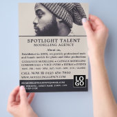 Man in Hat, Modeling Agency, Model Agent Advert チラシ (手)
