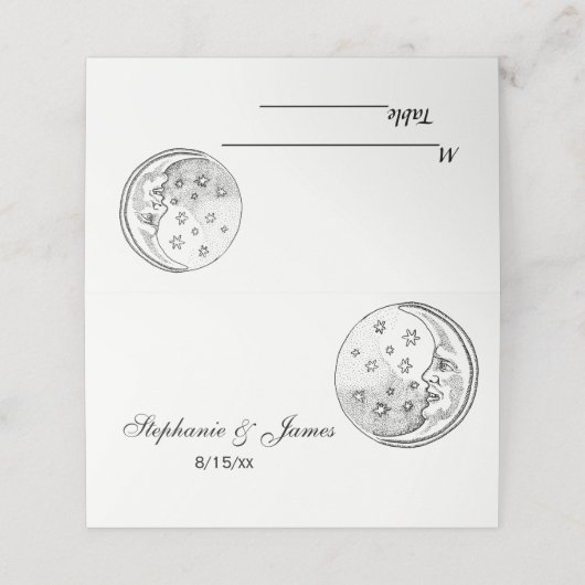 Man in Moon Stars護衛カード座席表 プレイスカード (外部開封)