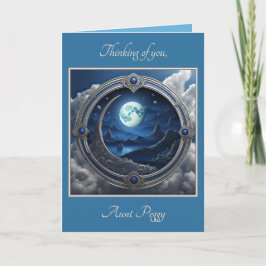 Man In The Moon (Set 2402-28A #4)ノートカード サンキューカード