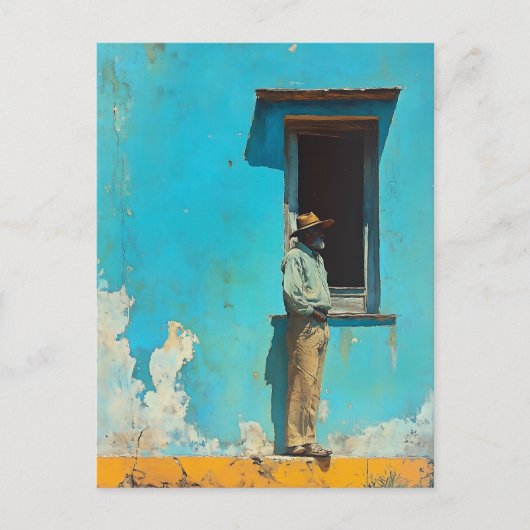 Man in the Shade – キューバシ素朴ーン ポストカード (正面)