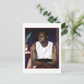 Man in White by Francis Caddell ポストカード (スタンド正面)