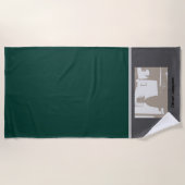 Man in Yoga pose ビーチタオル (正面)