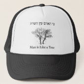 Man is Like a Tree, ancient and biblical slogan キャップ (正面)