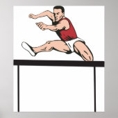 Man Jumping Hurdles ポスター (正面)