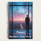 Man Looking Out Window Text Scheduling Projects 2 プランナー手帳 (正面)