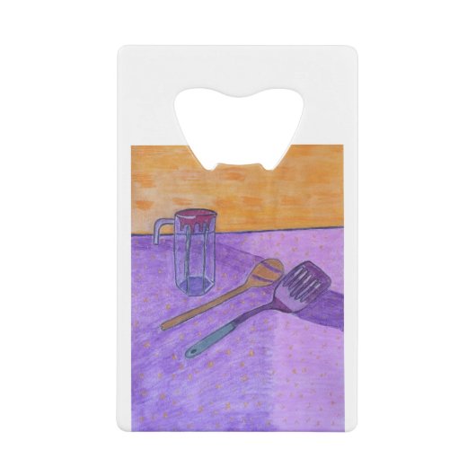 man made objects. Still Life クレジットカード栓抜き (正面)