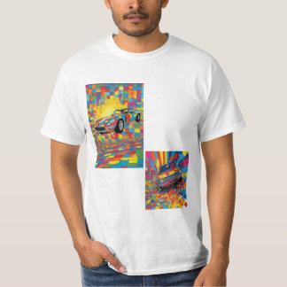 MAN_MANUALトレンドカーアートTシャツ Tシャツ