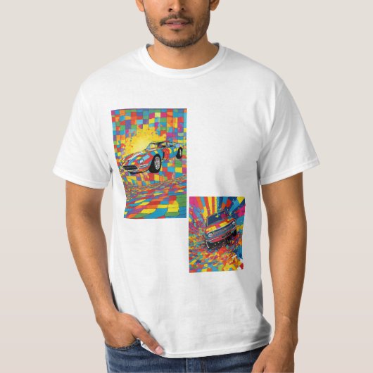 MAN_MANUALトレンドカーアートTシャツ Tシャツ (正面)