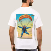 MAN_MANUALトレンドパラシュート印刷Tシャツ Tシャツ (裏面)