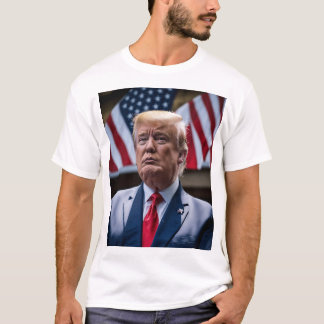 MAN_MANUALリーダーMENS用のドナルドトランプTシャツ Tシャツ