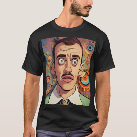 MAN_MANUAL催眠を受けた男がプリントしたTシャツ Tシャツ (正面)